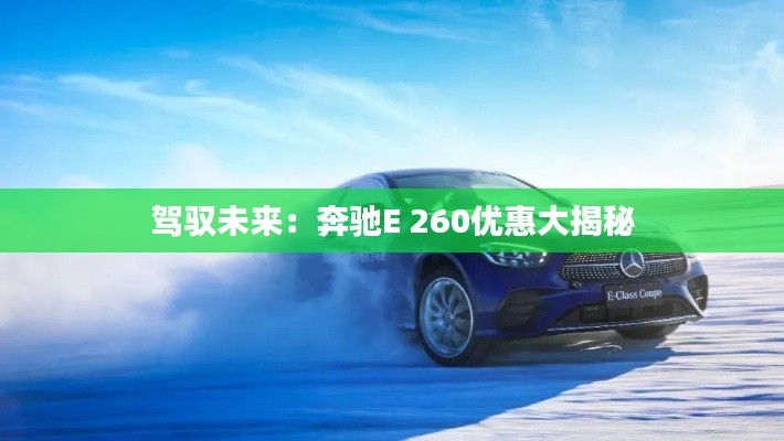 驾驭未来：奔驰E 260优惠大揭秘