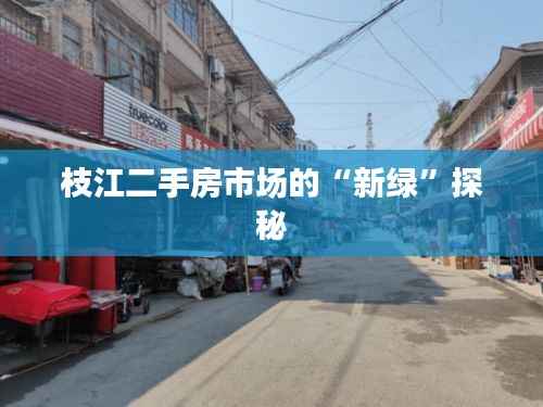 枝江二手房市场的“新绿”探秘