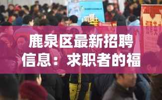 鹿泉区最新招聘信息：求职者的福音