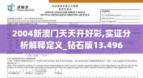 2004新澳门天天开好彩,实证分析解释定义_钻石版13.496