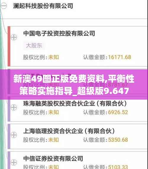 新澳49图正版免费资料,平衡性策略实施指导_超级版9.647