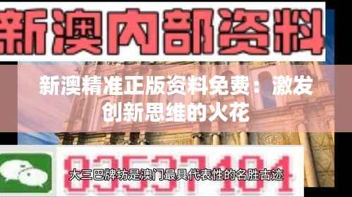 新澳精准正版资料免费：激发创新思维的火花