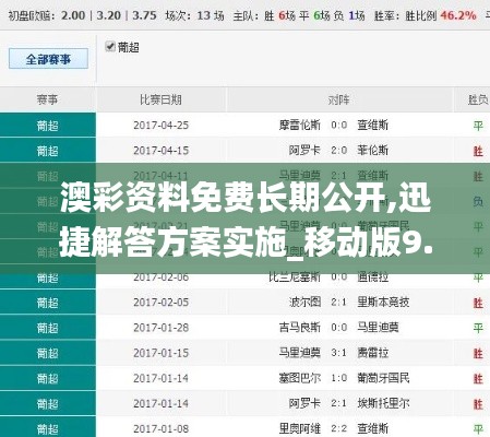 澳彩资料免费长期公开,迅捷解答方案实施_移动版9.917