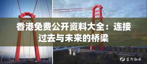香港免费公开资料大全：连接过去与未来的桥梁