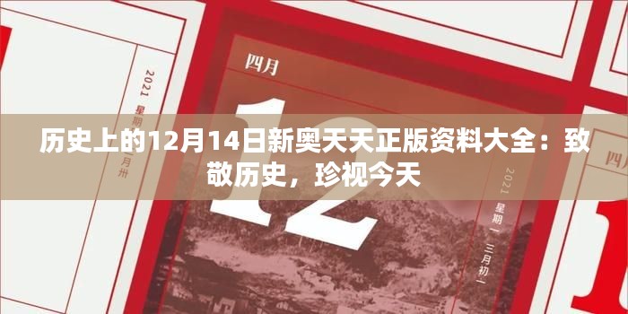 历史上的12月14日新奥天天正版资料大全:致敬历史,珍视今天