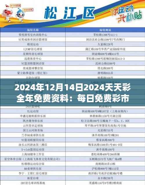 2024年12月14日2024天天彩全年免费资料：每日免费彩市资料的金色钥匙