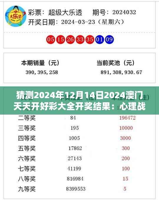 猜测2024年12月14日2024澳门天天开好彩大全开奖结果：心理战术与运气的结合
