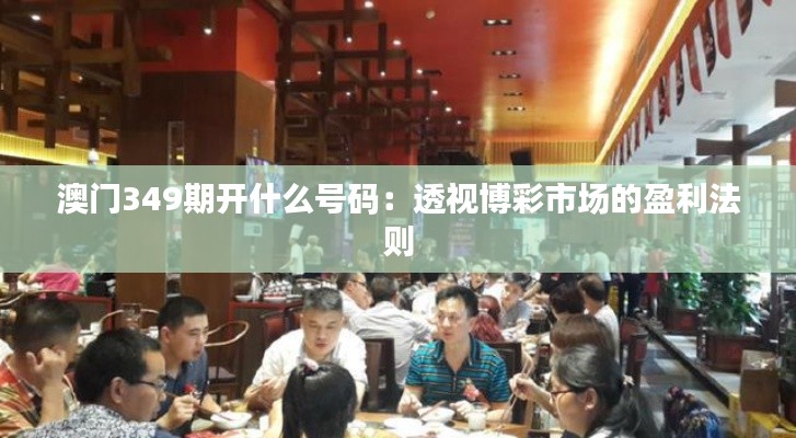 澳门349期开什么号码:透视博彩市场的盈利法则