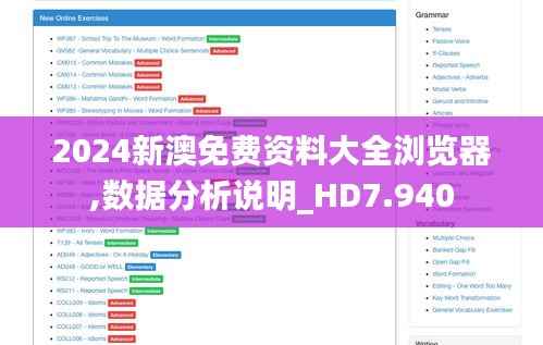 2024新澳免费资料大全浏览器,数据分析说明_HD7.940
