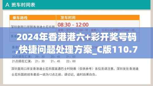2024年香港港六+彩开奖号码,快捷问题处理方案_C版110.711