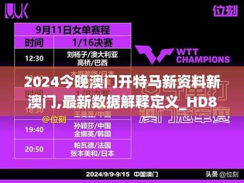 2024今晚澳门开特马新资料新澳门,最新数据解释定义_HD8.204