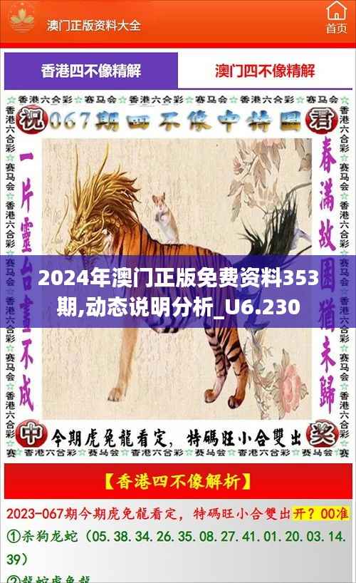 2024年澳门正版免费资料353期,动态说明分析_U6.230