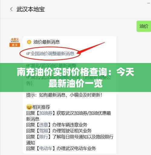南充油价实时价格查询:今天最新油价一览