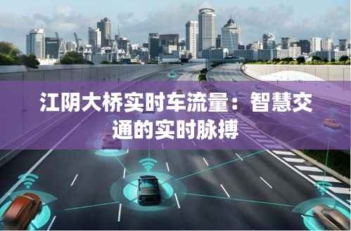 江阴大桥实时车流量：智慧交通的实时脉搏