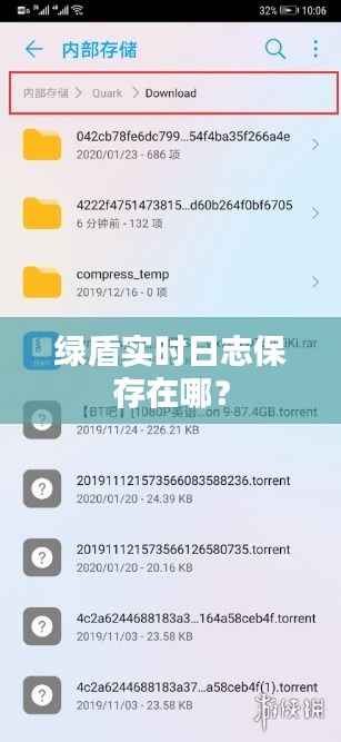 绿盾实时日志保存在哪？