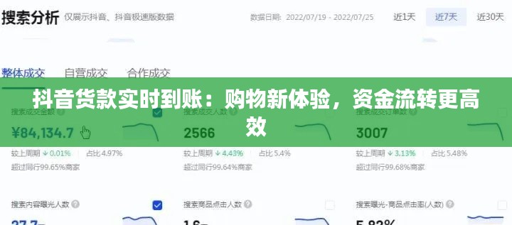 抖音货款实时到账：购物新体验，资金流转更高效