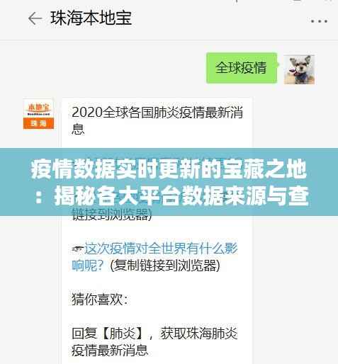 疫情数据实时更新的宝藏之地:揭秘各大平台数据来源与查询途径