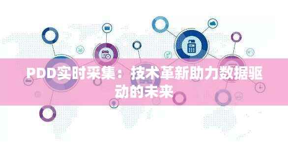 PDD实时采集：技术革新助力数据驱动的未来