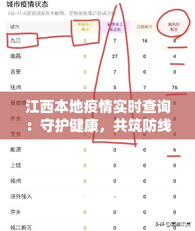 江西本地疫情实时查询：守护健康，共筑防线