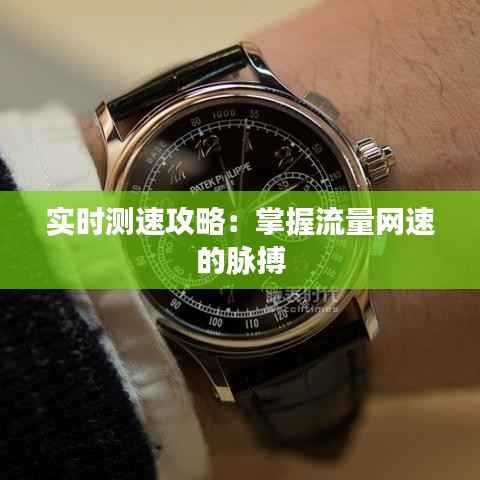 实时测速攻略:掌握流量网速的脉搏
