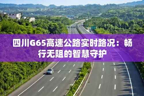 四川G65高速公路实时路况:畅行无阻的智慧守护