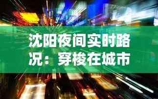 沈阳夜间实时路况：穿梭在城市的夜色中