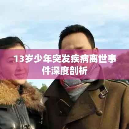 13岁少年突发疾病离世事件深度剖析
