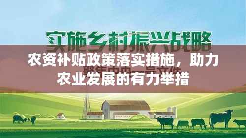 农资补贴政策落实措施，助力农业发展的有力举措