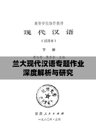 兰大现代汉语专题作业深度解析与研究