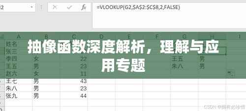 抽像函数深度解析，理解与应用专题