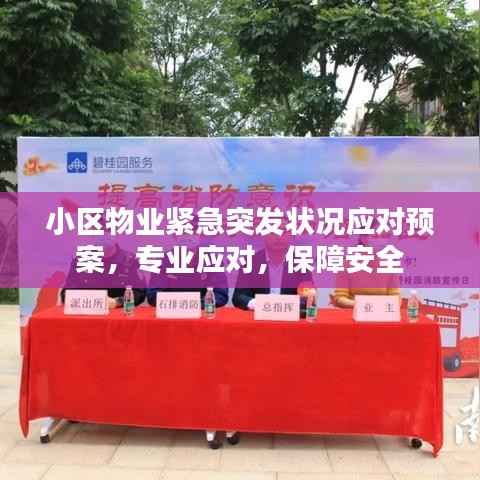 小区物业紧急突发状况应对预案，专业应对，保障安全
