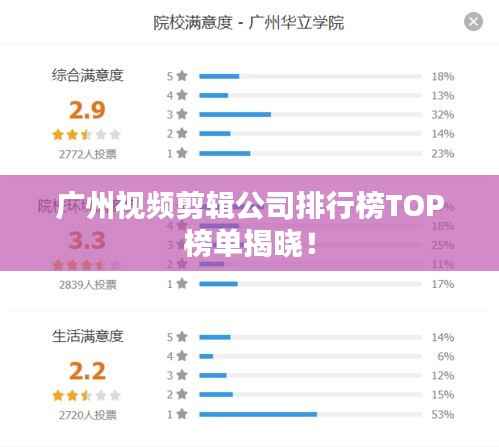 广州视频剪辑公司排行榜TOP榜单揭晓！