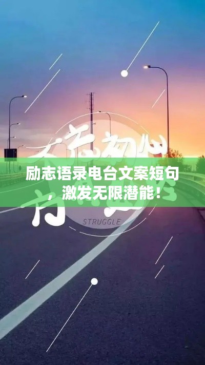 励志语录电台文案短句,激发无限潜能!