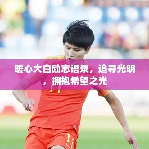 暖心大白励志语录,追寻光明,拥抱希望之光