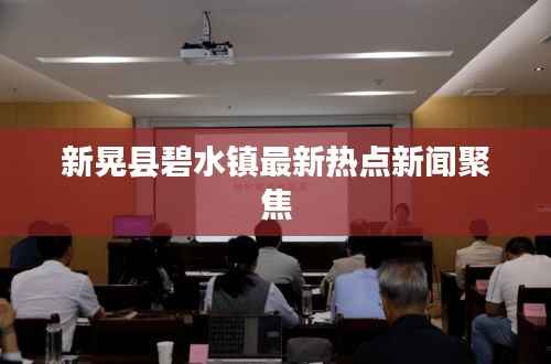 新晃县碧水镇最新热点新闻聚焦