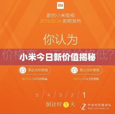 小米今日新价值揭秘