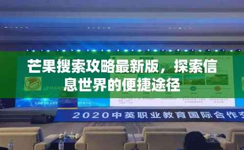 芒果搜索攻略最新版，探索信息世界的便捷途径