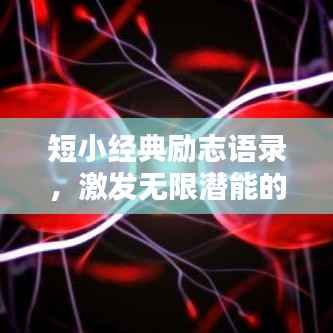 短小经典励志语录，激发无限潜能的励志名言