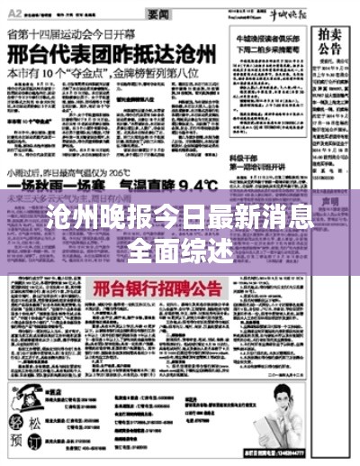 沧州晚报今日最新消息全面综述