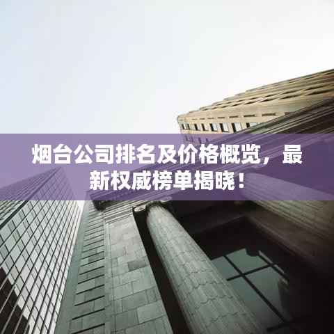 烟台公司排名及价格概览,最新权威榜单揭晓!