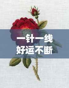 一针一线好运不断，刺绣传递美好寓意