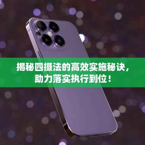 揭秘四摄法的高效实施秘诀，助力落实执行到位！