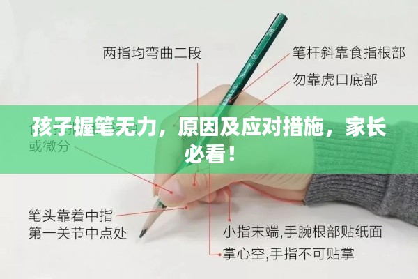 孩子握笔无力,原因及应对措施,家长必看!