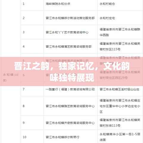 晋江之韵，独家记忆，文化韵味独特展现