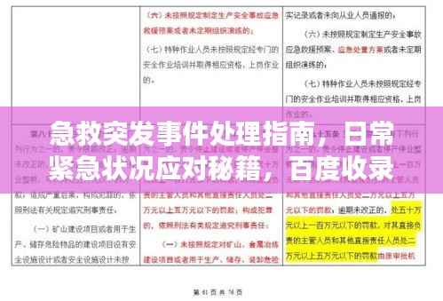 急救突发事件处理指南，日常紧急状况应对秘籍，百度收录标准吸睛标题