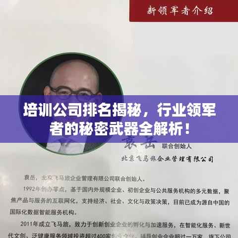 培训公司排名揭秘，行业领军者的秘密武器全解析！