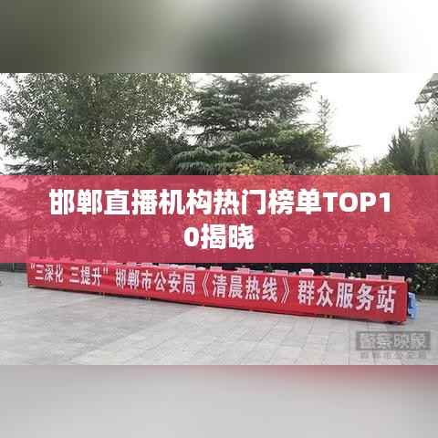 邯郸直播机构热门榜单TOP10揭晓