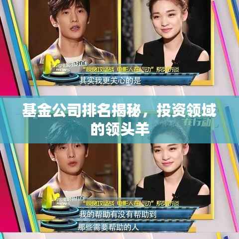 基金公司排名揭秘，投资领域的领头羊