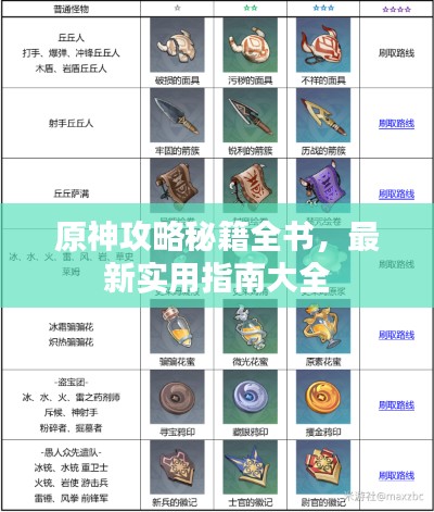 原神攻略秘籍全书，最新实用指南大全