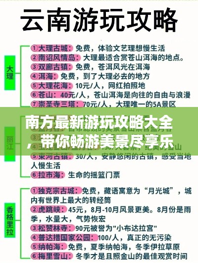 南方最新游玩攻略大全，带你畅游美景尽享乐趣！